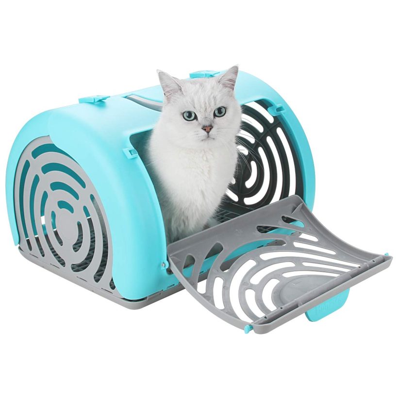 Foldable Travel Cat Carrier Safe and Comfortable