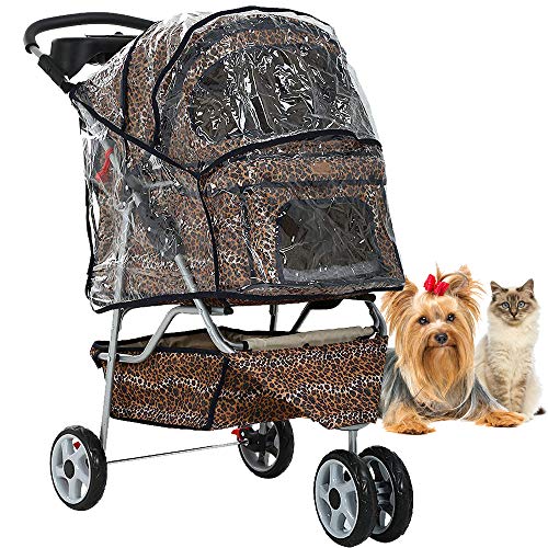Cat Strollers Jogger Folding Travel Carrier Durable