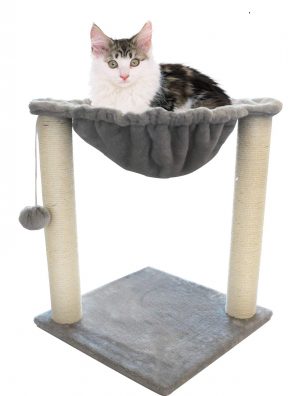 JJW Cat Tree Cat Tower with Hammock Bed and Scratching Post