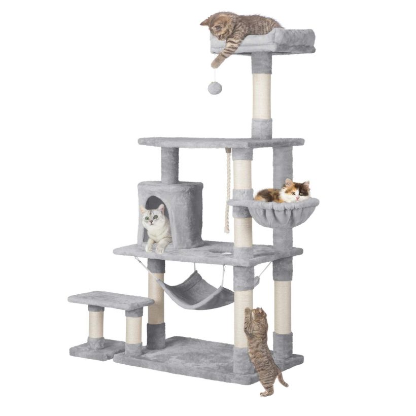 YAHEETECH 61.5In Cat House Condo Multi Level