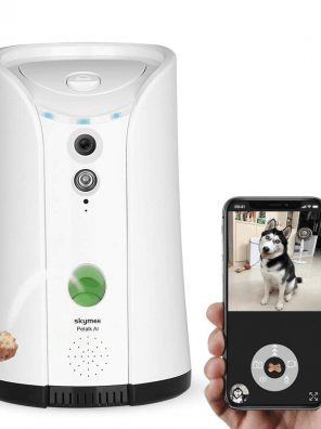 Cats Camera Treat Dispenser Night Vision Compatible with Alexa
