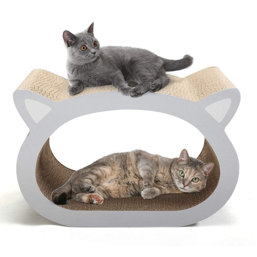 COZIWOW Cat Scratching Post Cardboard for Jumbo Adult Cat