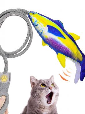 Fish Cat Toy with Catnip and Bell