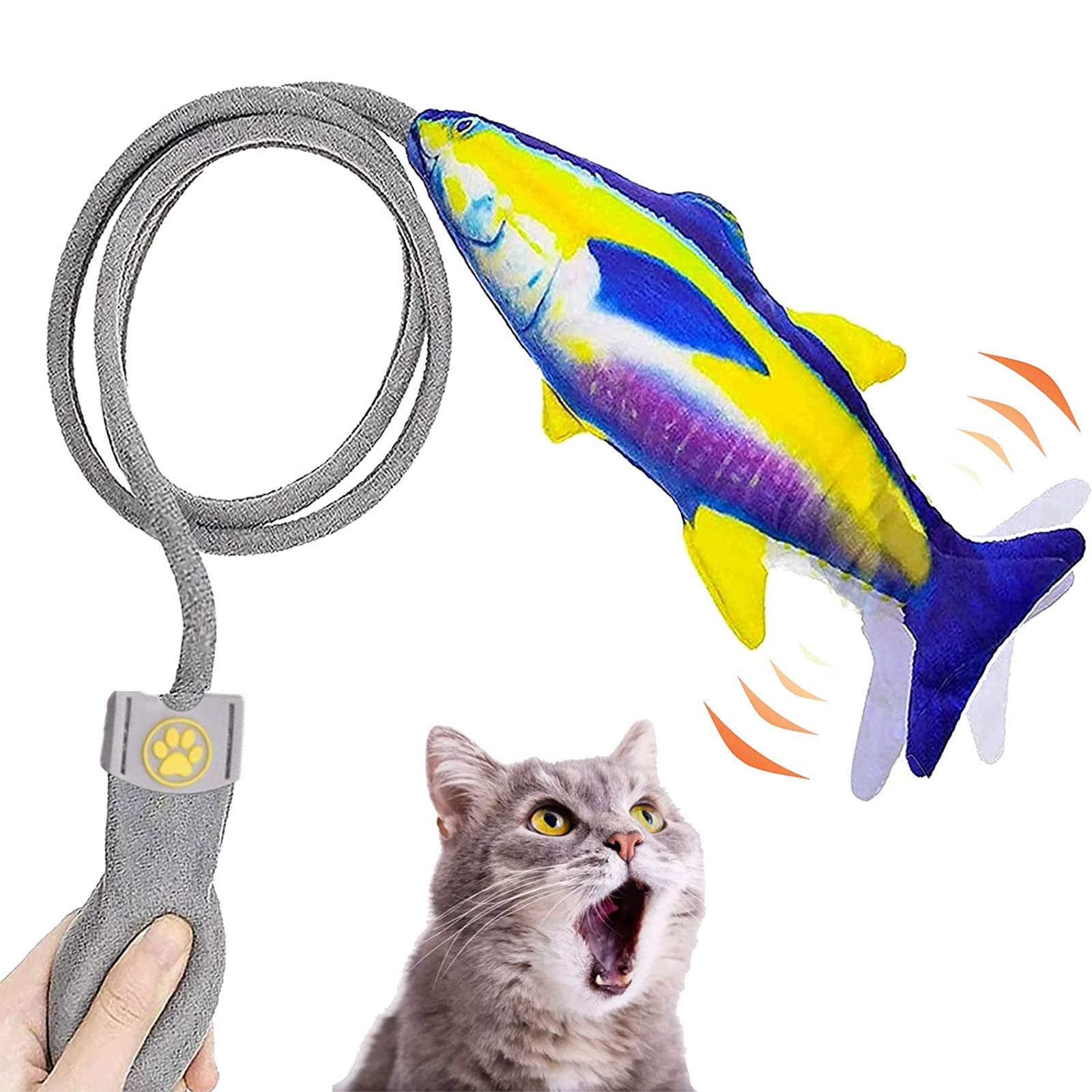 Fish Cat Toy with Catnip and Bell