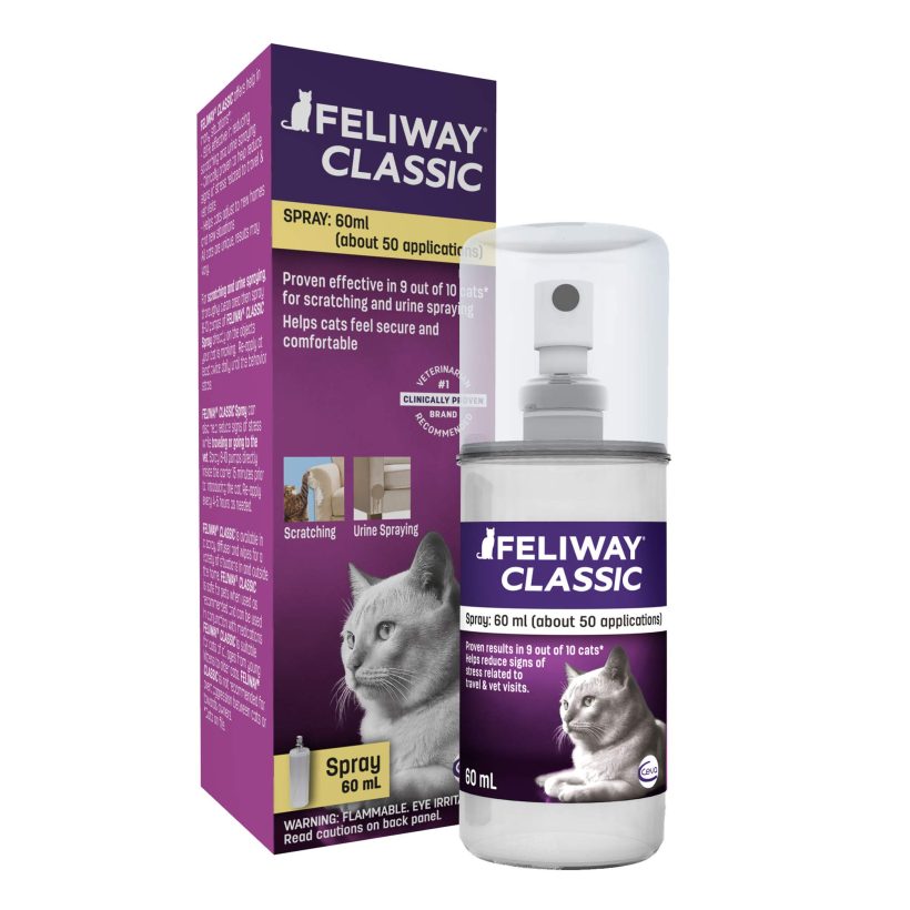 Cat Calming Pheromone Spray Reduce Anxiety for Vet Visits, Travel