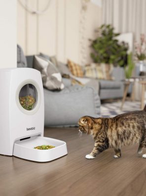 Automatic Cat Feeder 6L Food Dispenser with Distribution Alarms