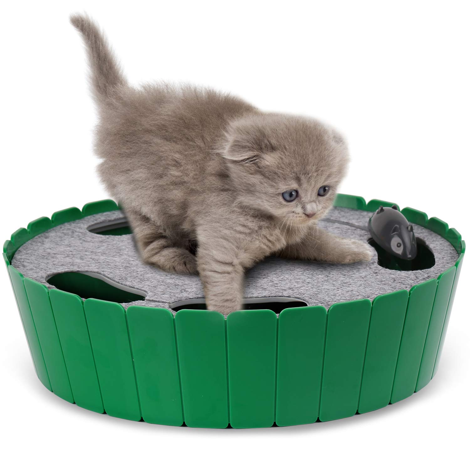 Cat Toy with Running Mouse Automatic Rotating