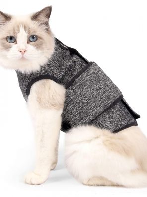 oUUoNNo Cat Anxiety Relief Jacket Thunder Shirt