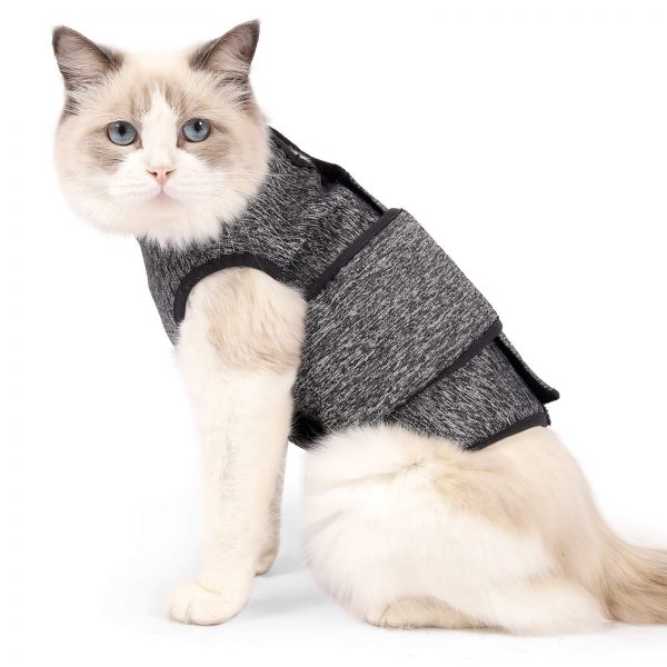 oUUoNNo Cat Anxiety Relief Jacket Thunder Shirt