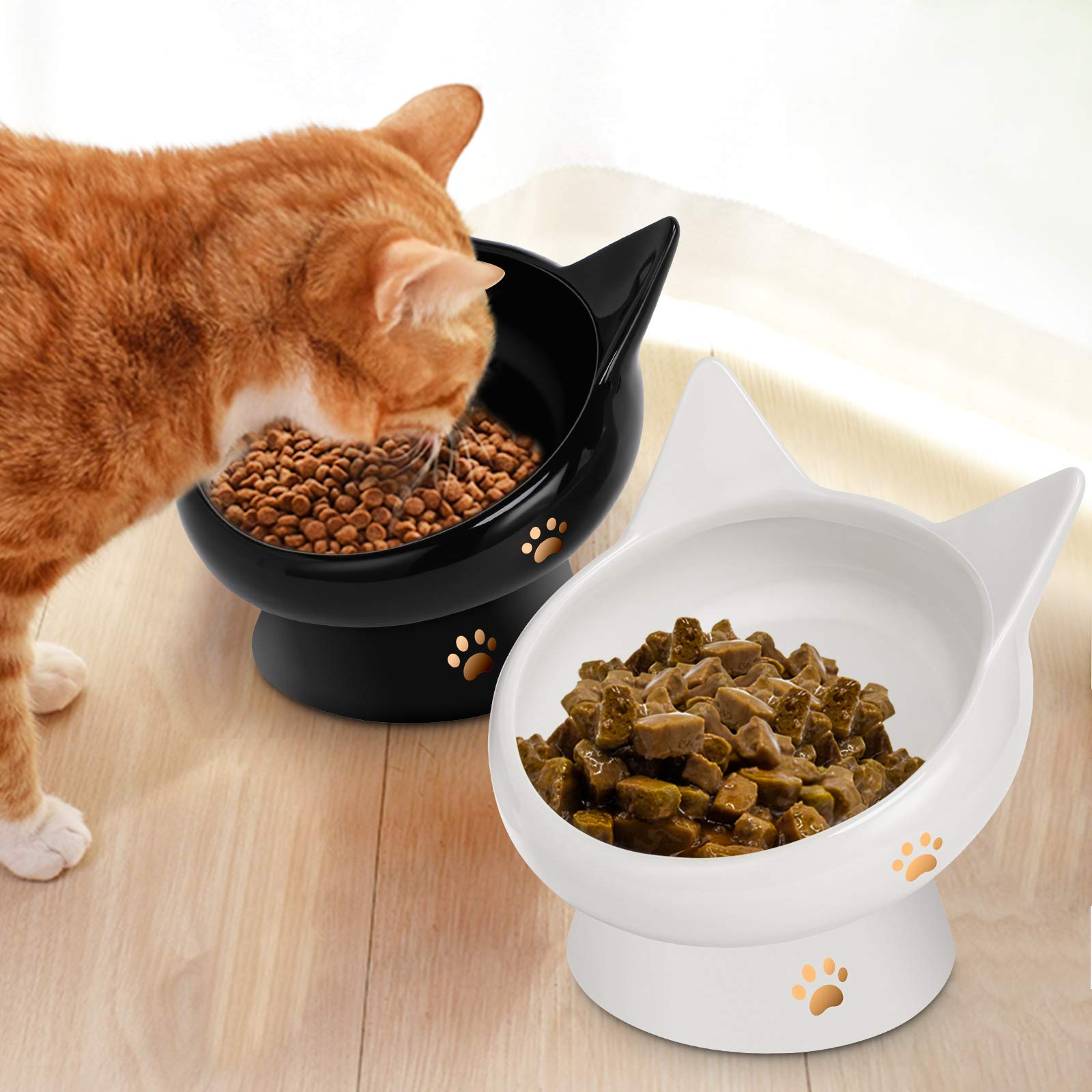 Cat Bowl,Raised Cat Food Bowls Anti Vomiting