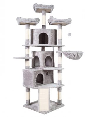 Hey-brother XL Size Cat Tree, Cat Tower with 3 Caves