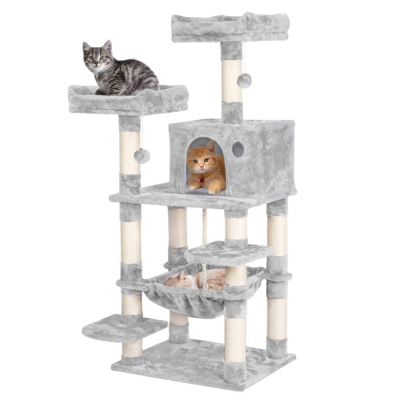 Cat Tree Stand House Condo w/Scratching Posts