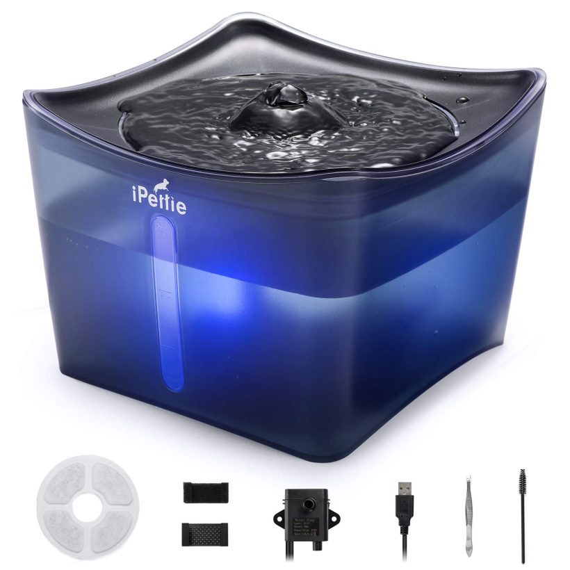 Ultra-Quiet Automatic Cat Water Dispenser with LED Light