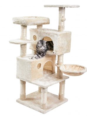 SUPERJARE Cat Tree Condo Furniture with Scratching Posts