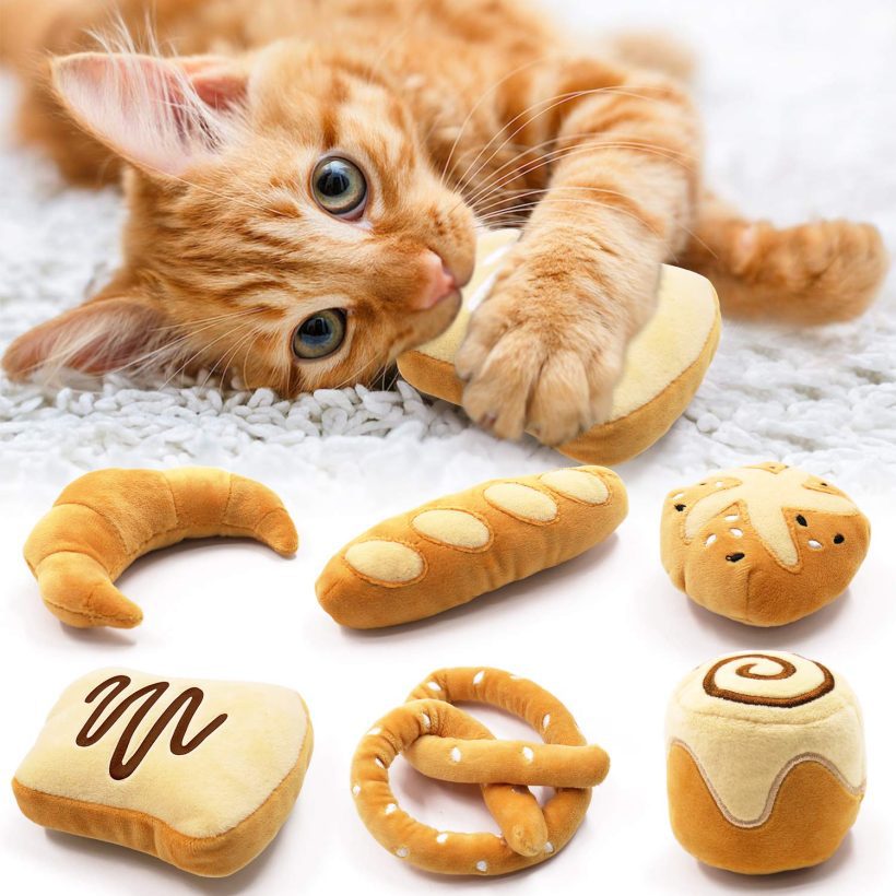 Bread Catnip Toy Baguette Croissant Pretzel Toast Bun