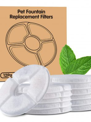 Noodoky 12-Pack Replacement Filters for Cat Fountain