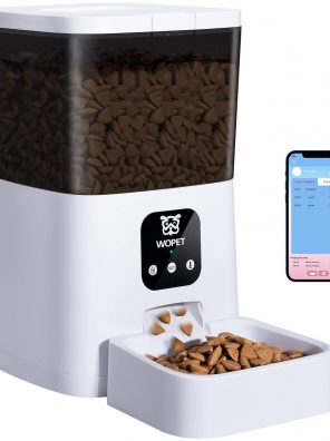WOPET Automatic Cat Feeder,7L WiFi Enabled Smart