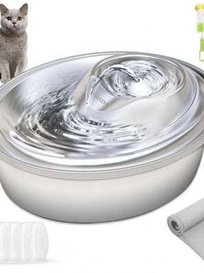 ORSDA Cat Water Fountain Stainless Steel