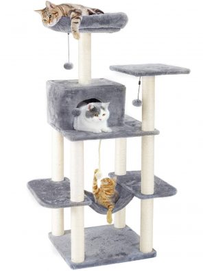 PAWZ Road Cat Tree 60 Inches Multilevel Cat Towers