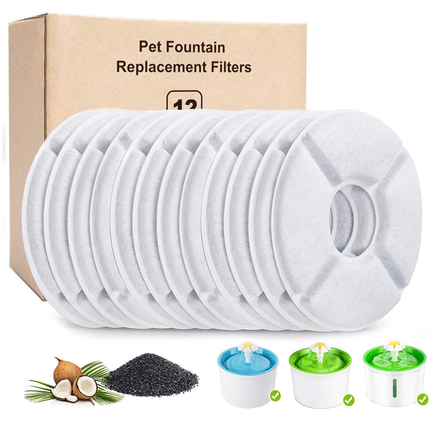 Cat Fountain Replacement Activated Carbon Filter
