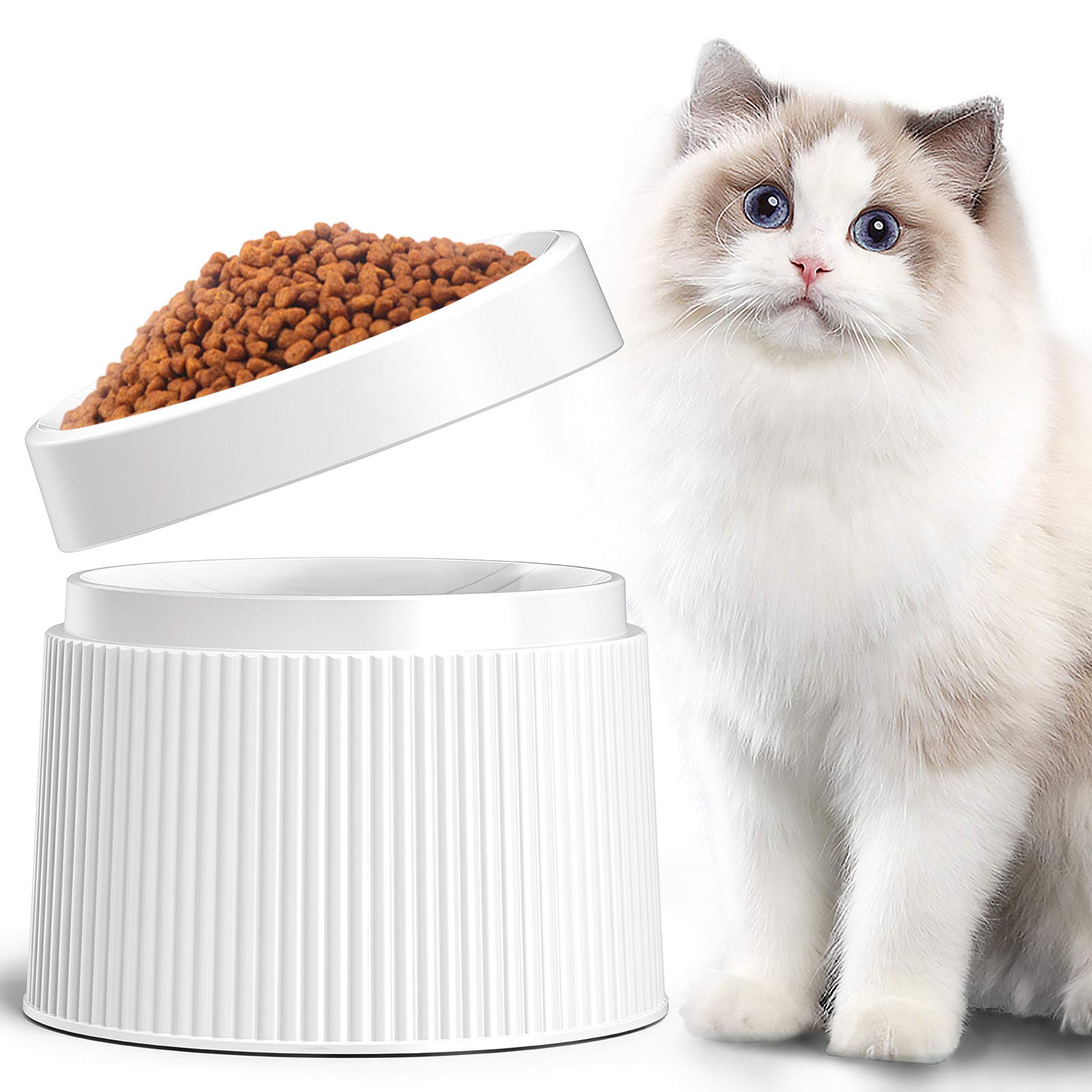 iPettie Elevated Cat Food Bowl Cat Dish