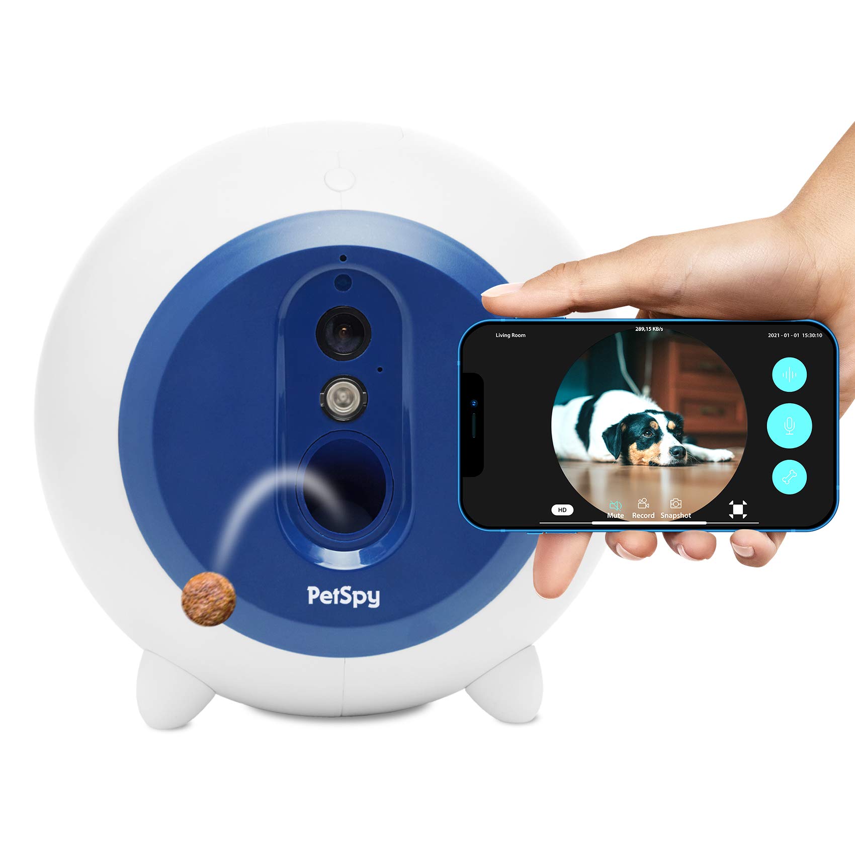 Dog Treat Dispenser with Camera WiFi Full HD Pet