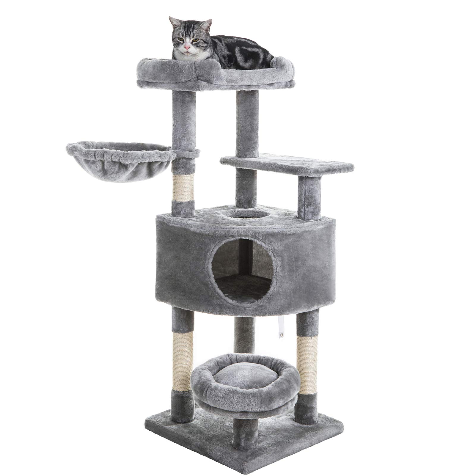 SUPERJARE Cat Tree Equipped with Spacious Condos