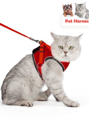 Cat Harness Escape Proof Small Cat Vest Harnesses Adjustable