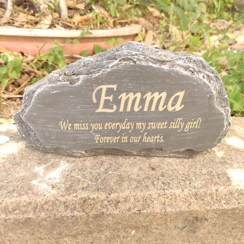 Cat Memorial Stone by Waterproof Resin