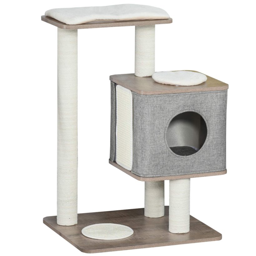 PawHut 34" Cat Tree Tower Activity Center