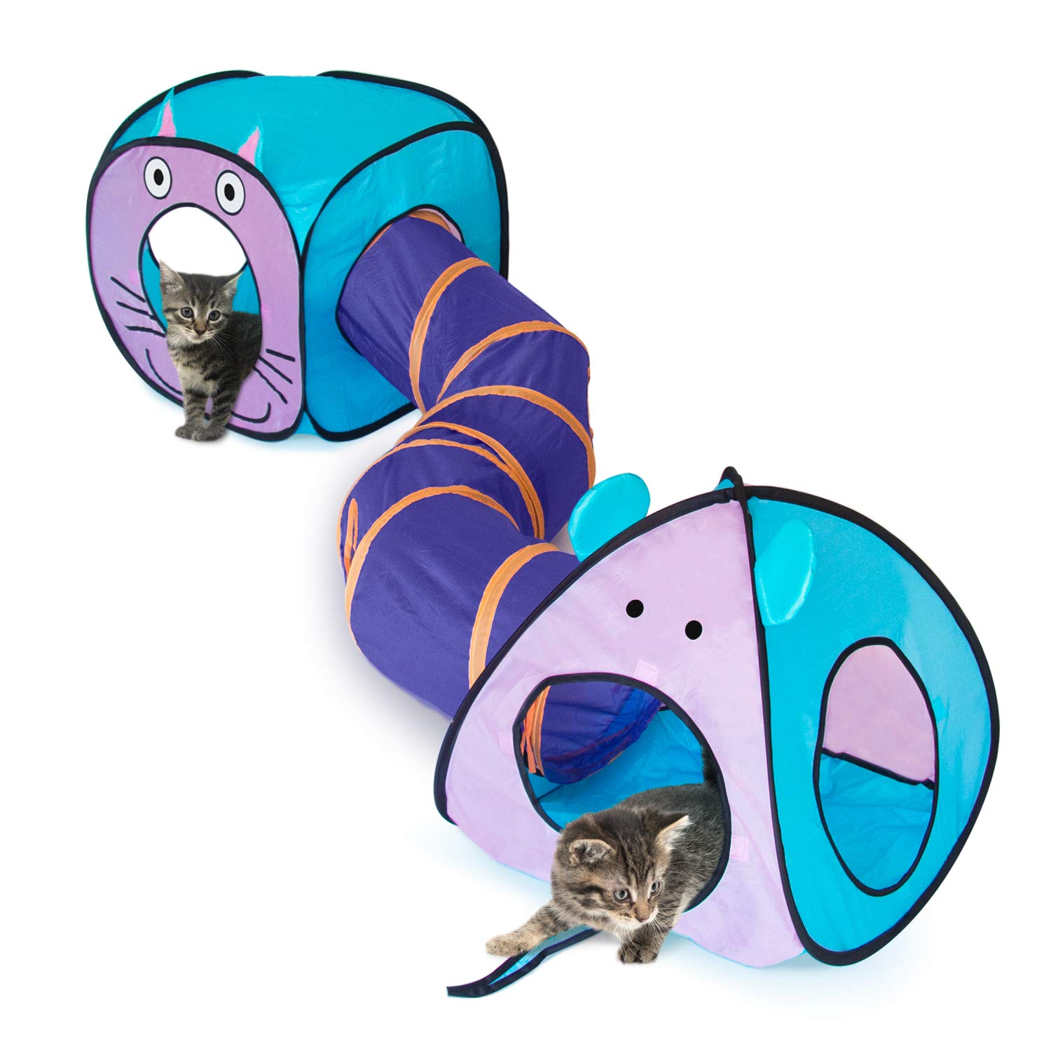 Cat Toy Tunnel Foldable Cubes Playground