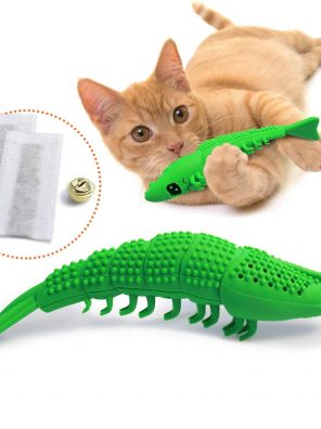 Ronton Cat Toothbrush Catnip Toy - Durable Hard Rubber