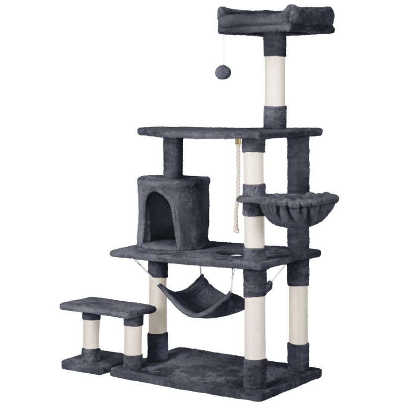 YAHEETECH 62in Multi-Level Cat Tree Tower Condo