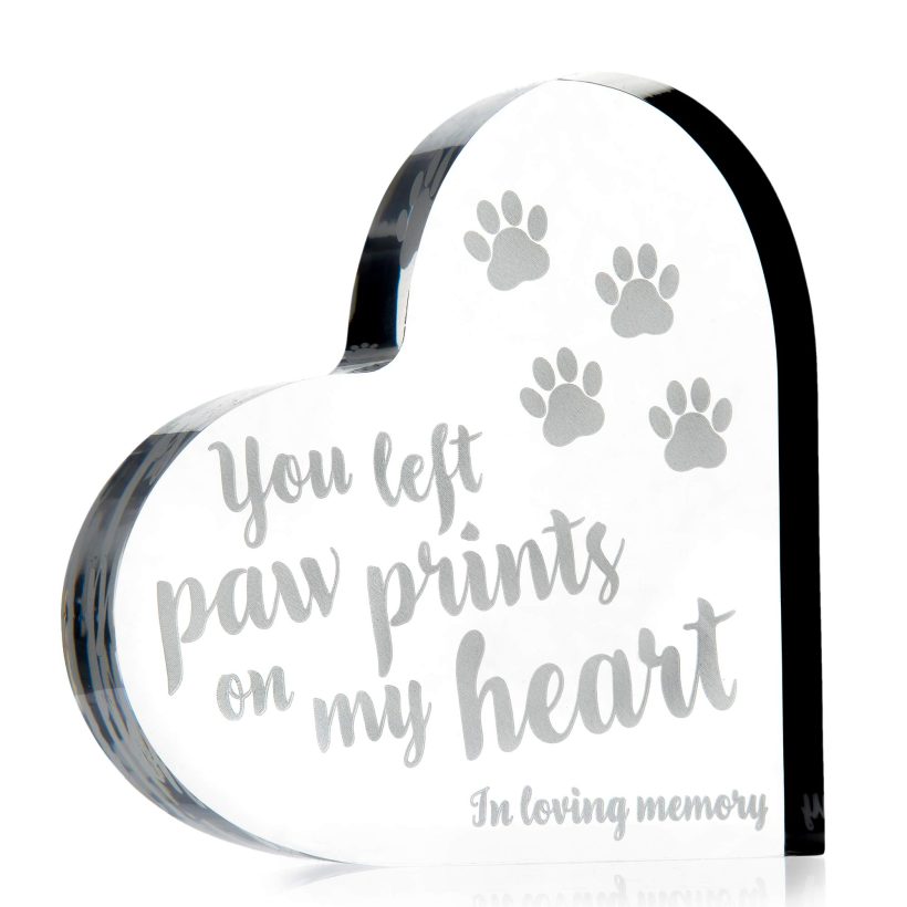 Cat Memorial Heart Remembrance Gift