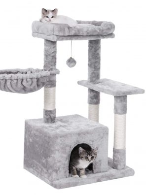 BEWISHOME Cat Tree Condo with Scratching Post