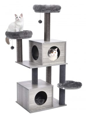 Cat Tree Modern Cat Tower Super Large Condos