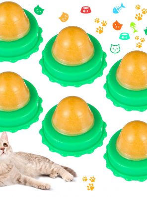Nuanchu 6 Pieces Cat Snacks Candy Ball