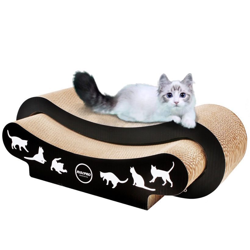 RISEPRO 2-in-1 Cat Scratcher Cardboard, Cat Sofa