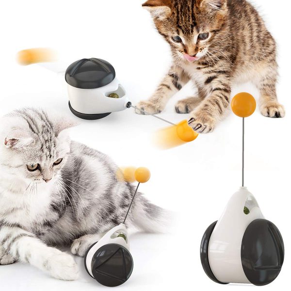 180 Degree Self Rotating Cat Roller Toy with Catnip
