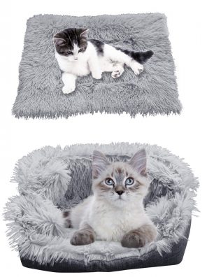 iHeartYard Furry Self Warming Cat Bed Mat