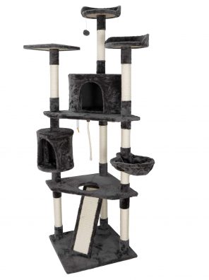 79 Inches Multi-Level Cat Tree Tower with Scratching Posts