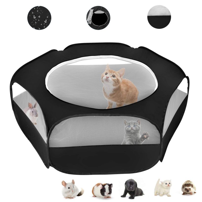 XIRGS Small Animal Playpen, Waterproof Small Pet Cage