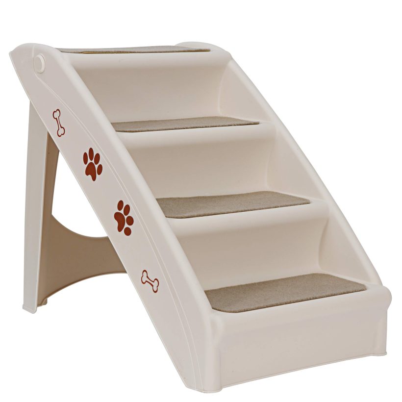 ZENY Pet Stairs, Foldable Steps for Dogs and Cats