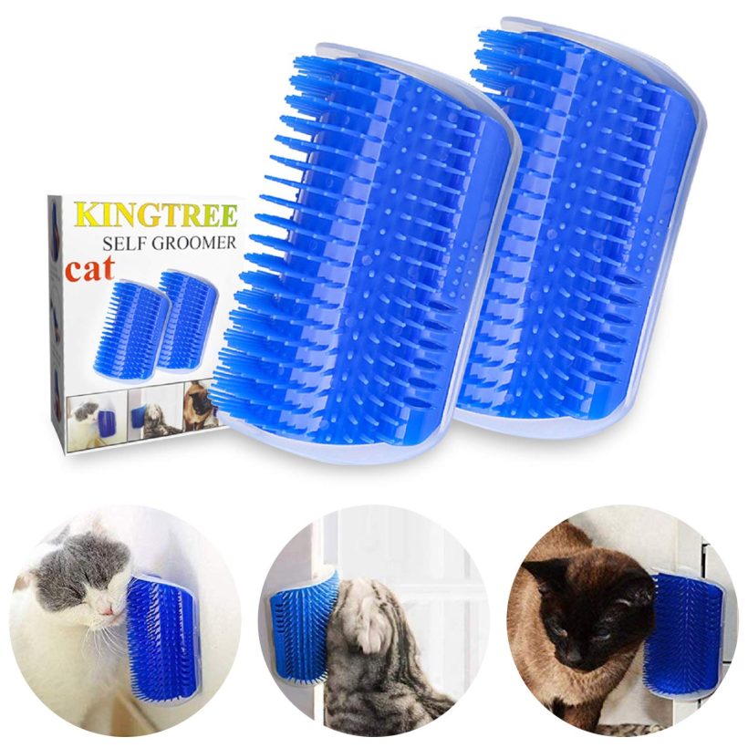 Kingtree Cat Self Groomer, 2 Pack Wall Corner