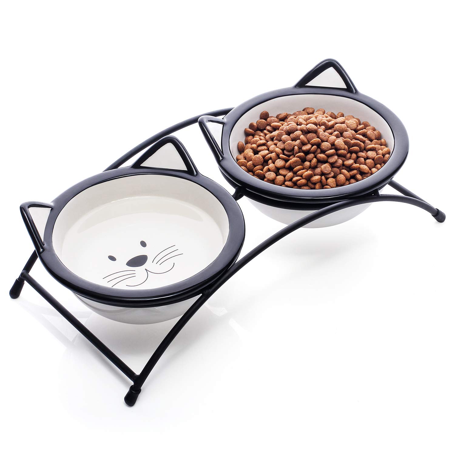 Y YHY Cat Food Bowls Set,Raised Cat Bowls for Food and Water