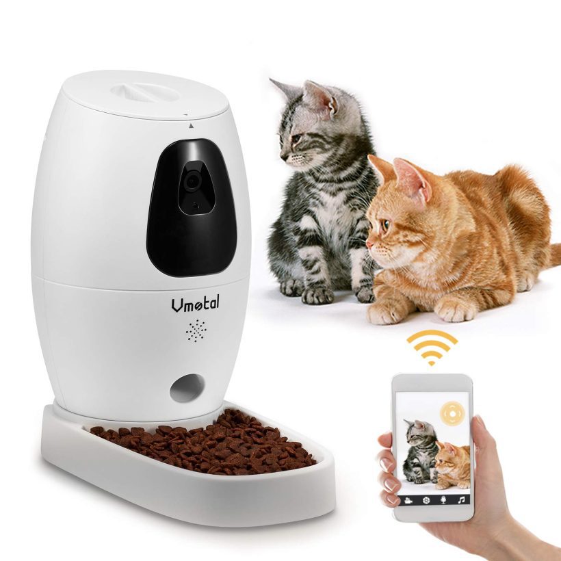 Vmotal Pet Camera with Automatic Cat Feeder