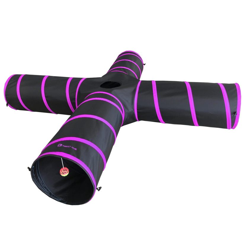 Feline New Cat Tunnel Design 4-Way Cat Ferret Tubes