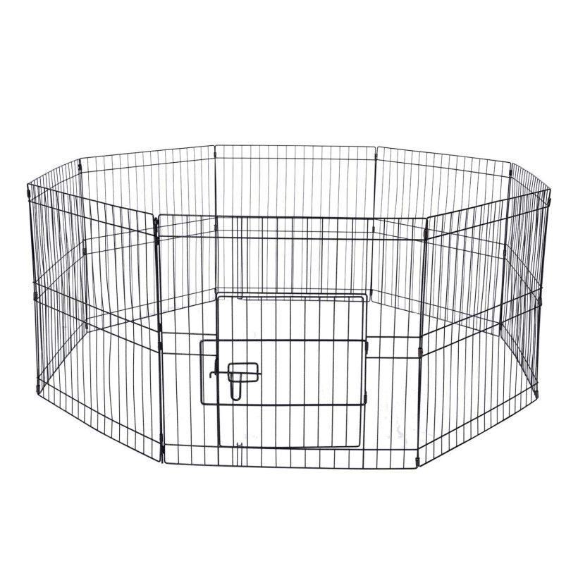 Cats Foldable Exercise Fence Barrier with Door