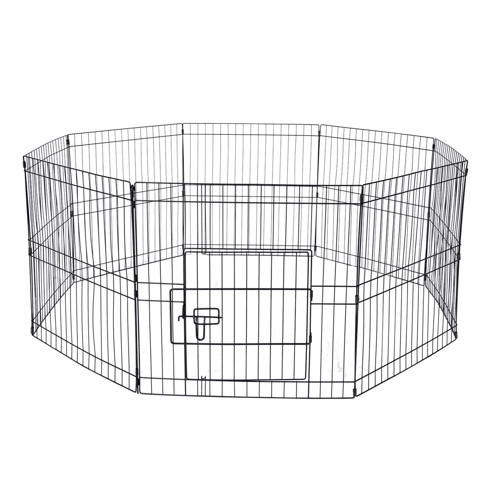 Cats Foldable Exercise Fence Barrier with Door