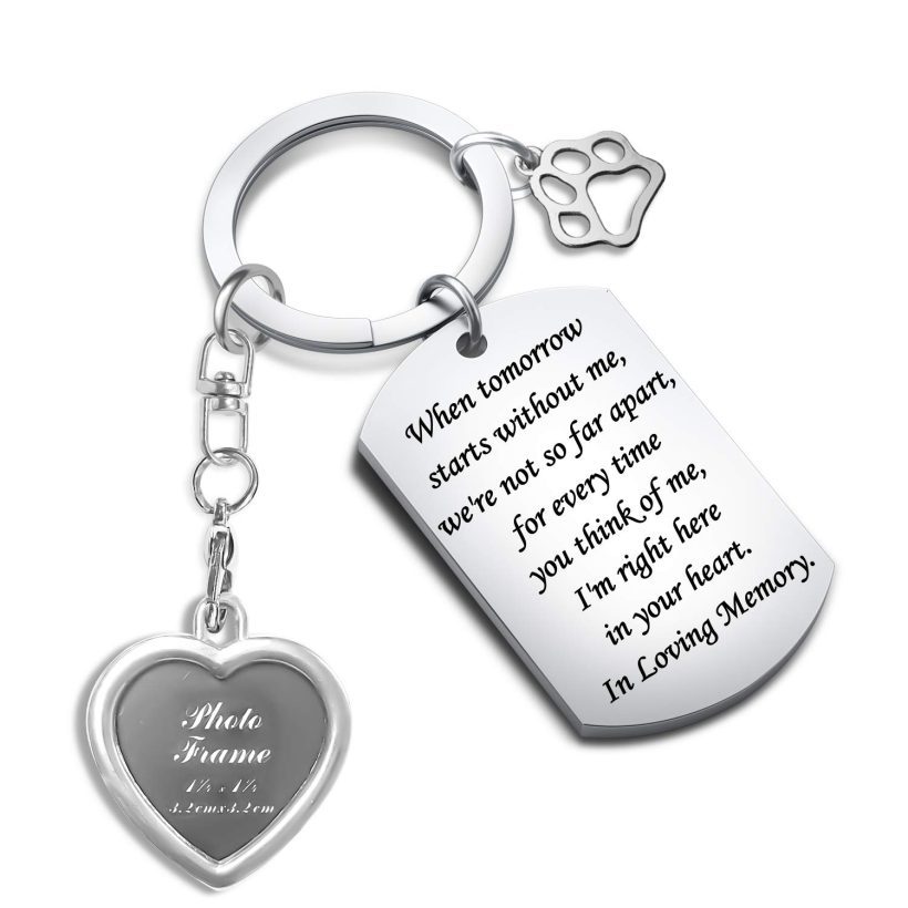 Pet Memorial Keychain Cat Memorial Gift